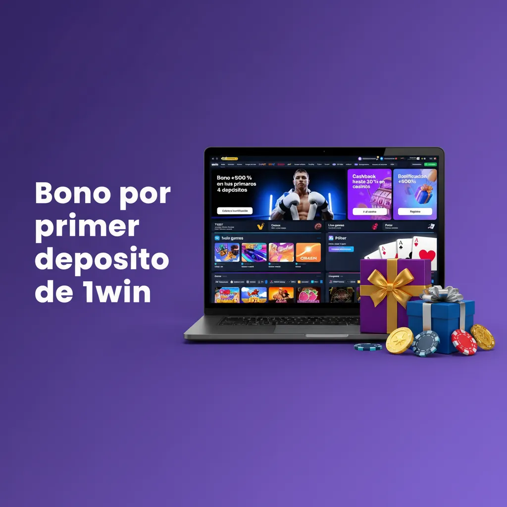 Banner de 1win: bono 500% por primer depósito, hasta $11,950 MXN. Mín. $100. Válido para casino y apuestas deportivas.