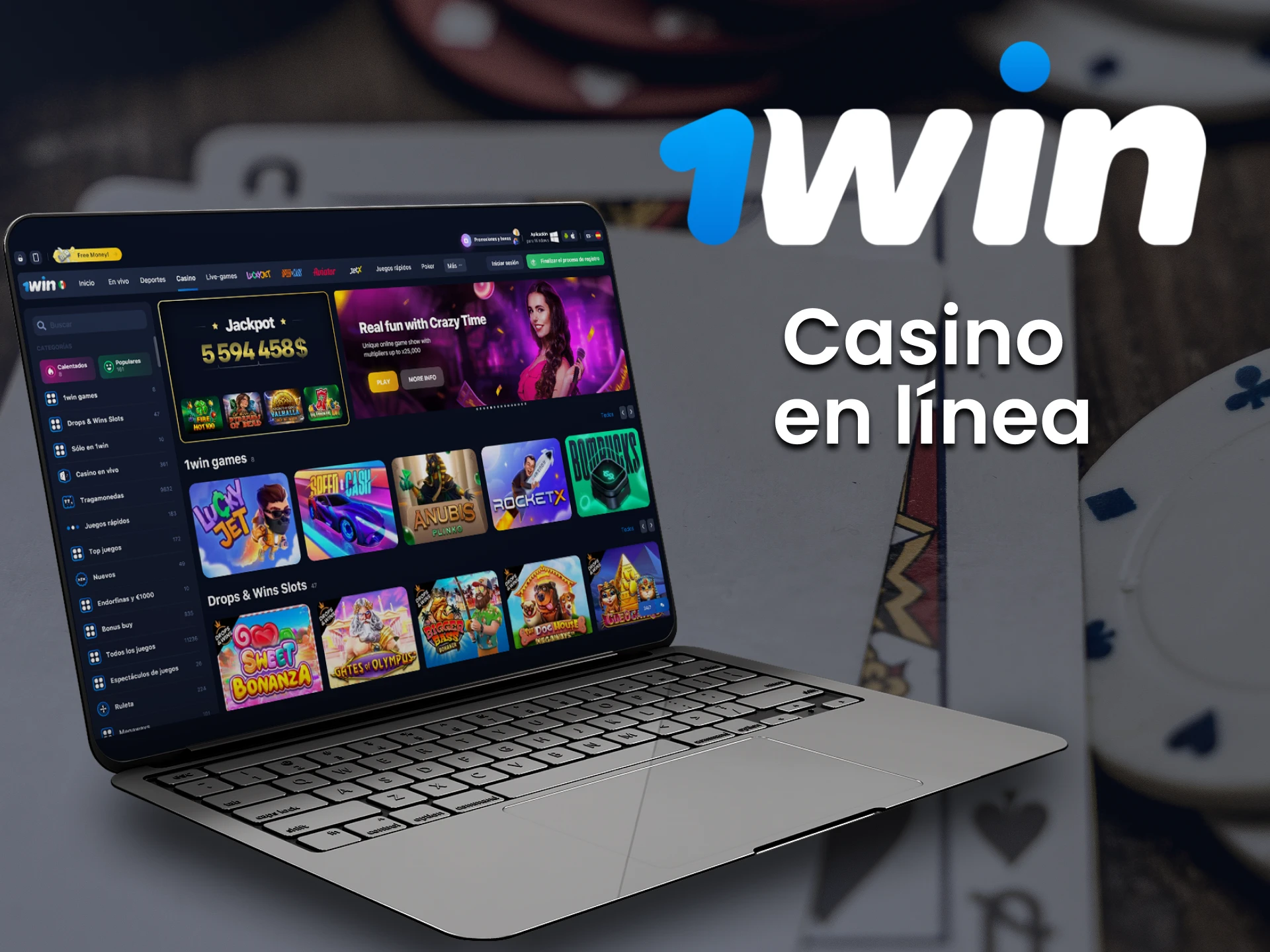 En 1win encontrarás muchos juegos de casino.