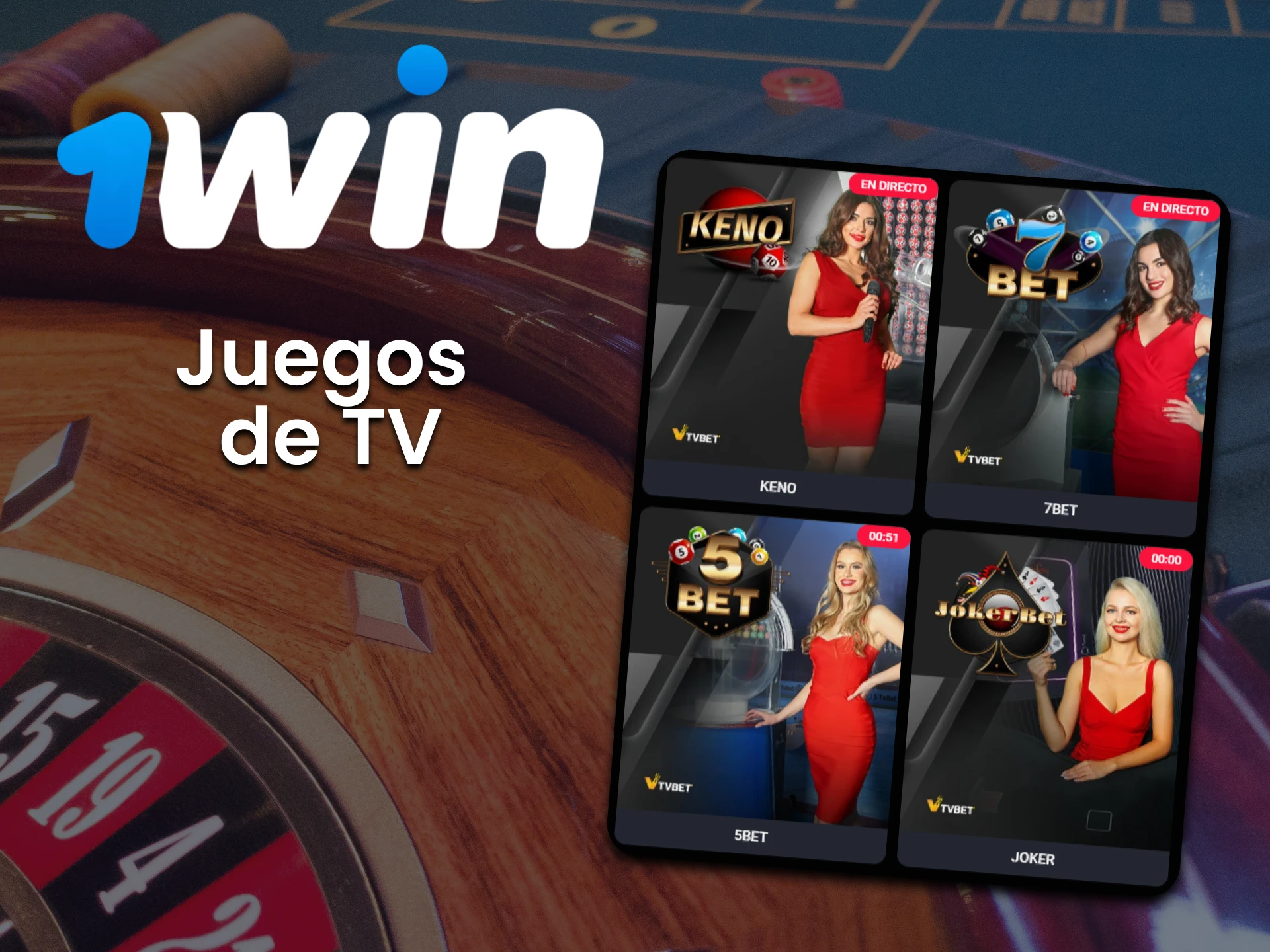 Para juegos de casino, elija juegos de TV de 1win.