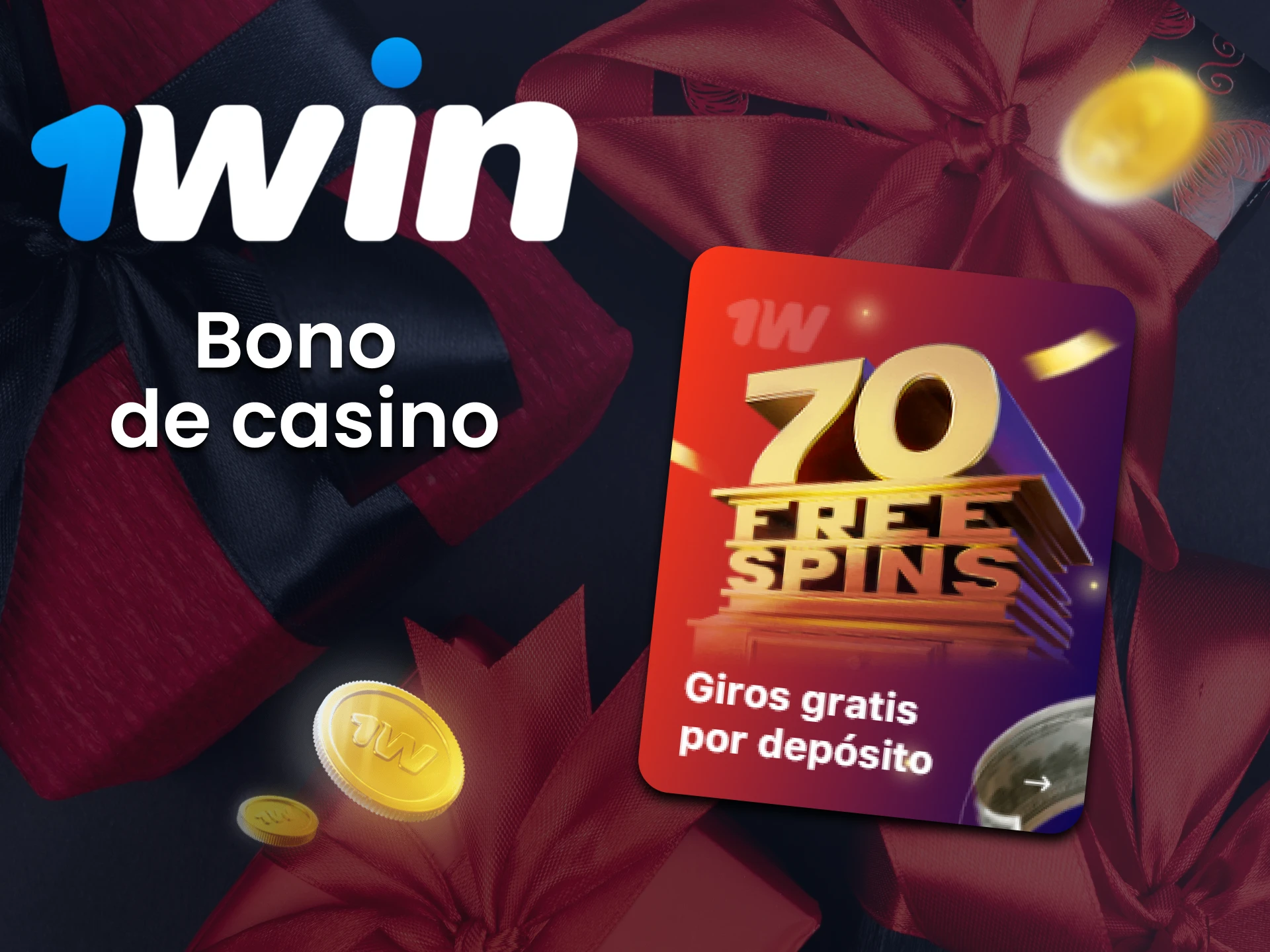 Consigue tu bono de casino en la 1win app.