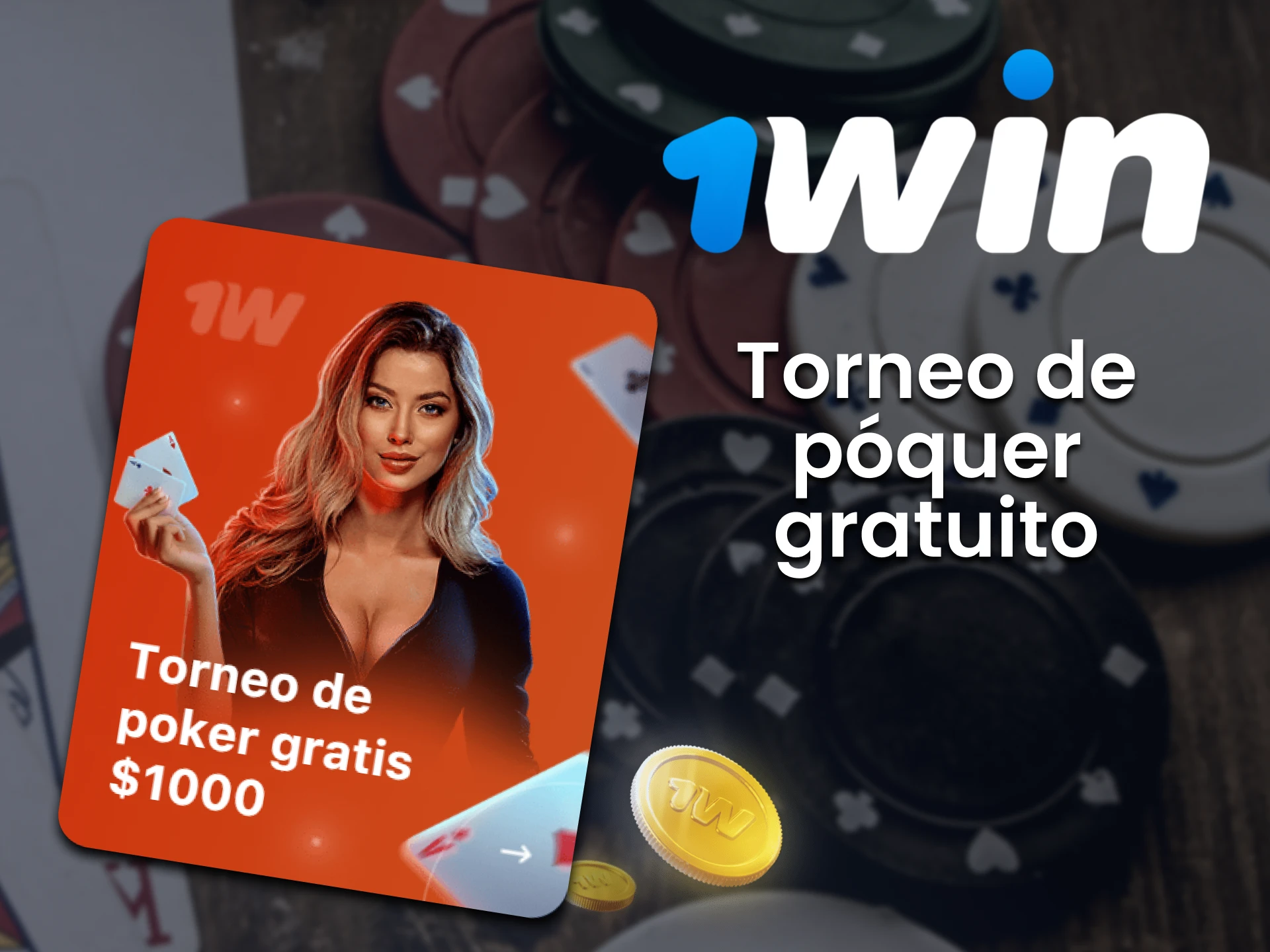 Obtenga un bono de póquer especial de 1win.