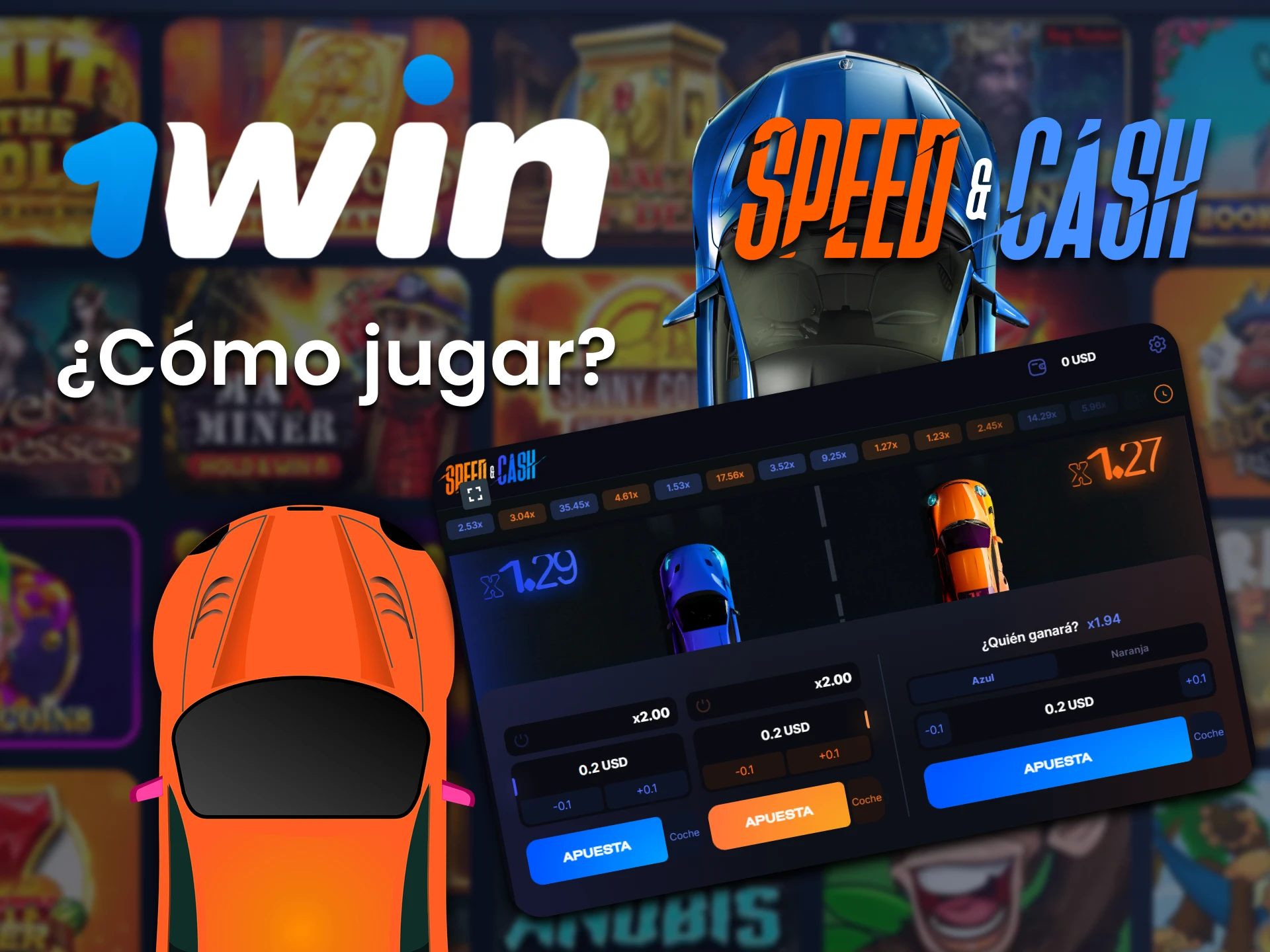 Te diremos cómo jugar y ganar en el juego Speed ​​and Cash de 1win.