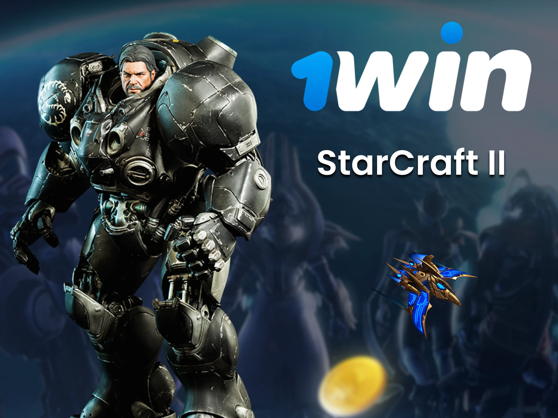 En la sección de eSports puedes apostar en StarCraf 2 desde 1win.