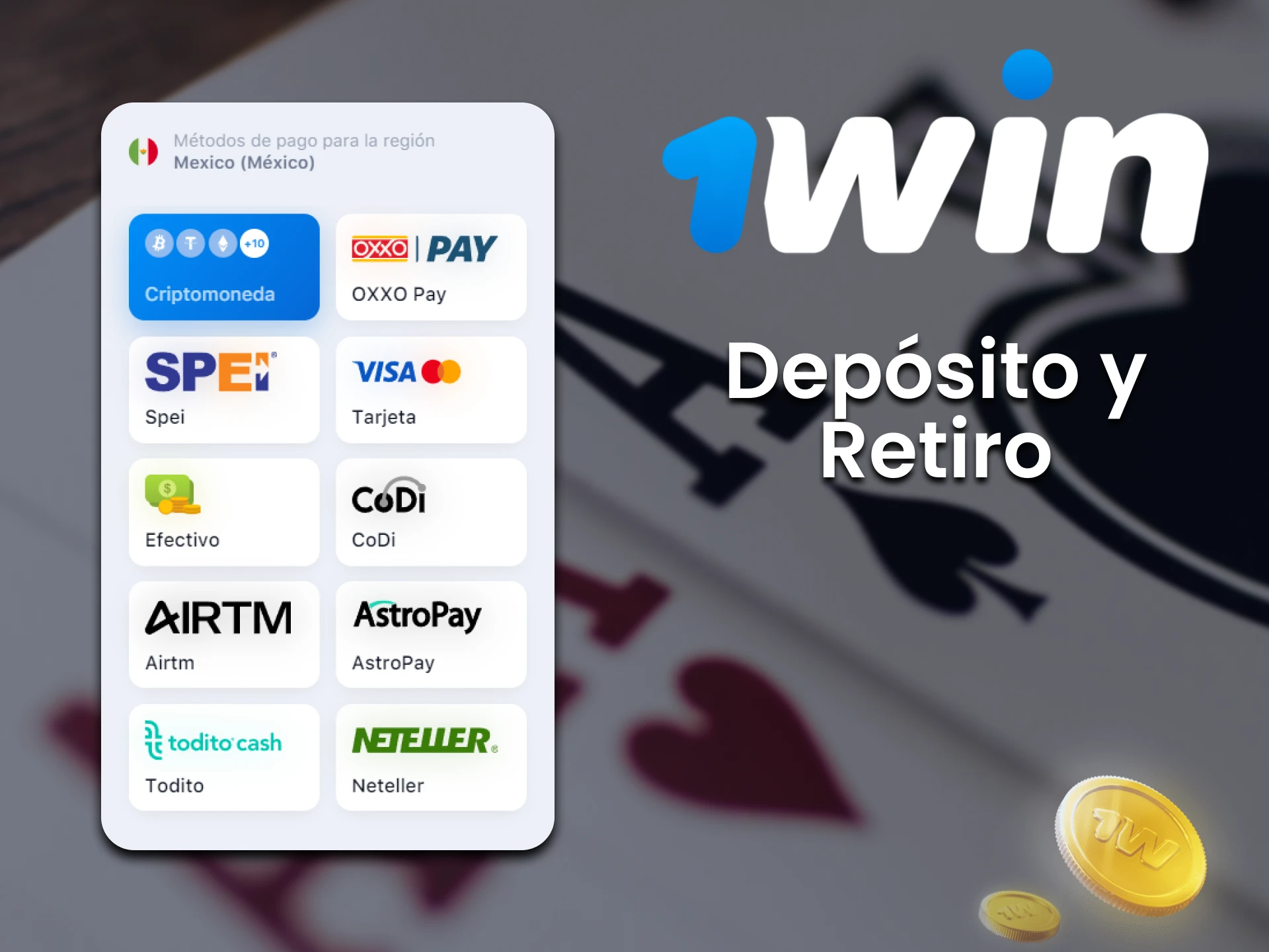 Métodos De Pago Para El Juego De Baccarat 1Win.