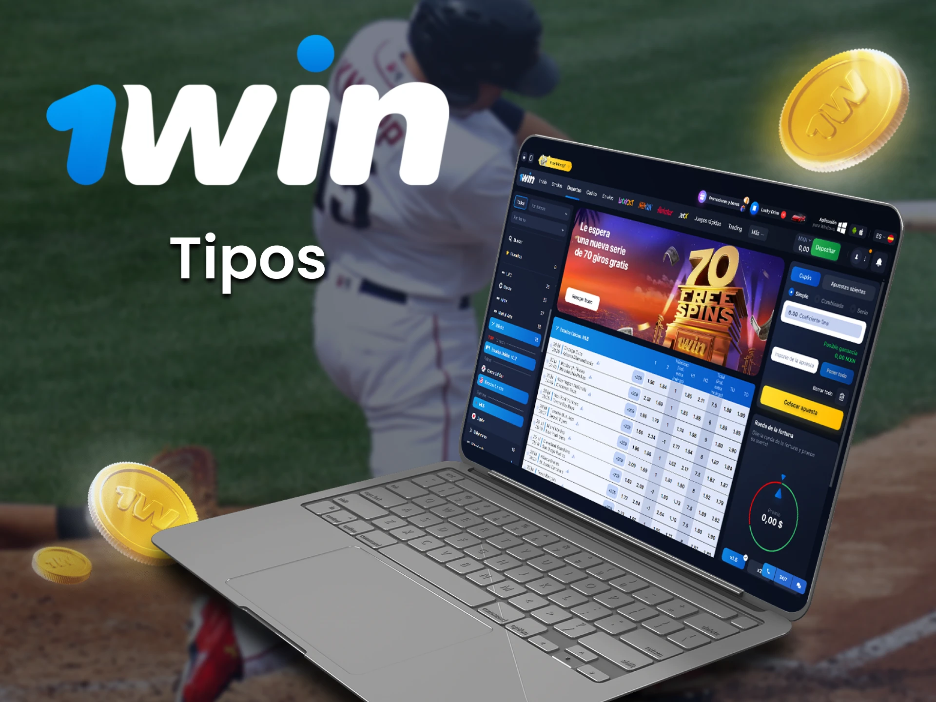 Tipos Apuestas de Béisbol de 1Win.