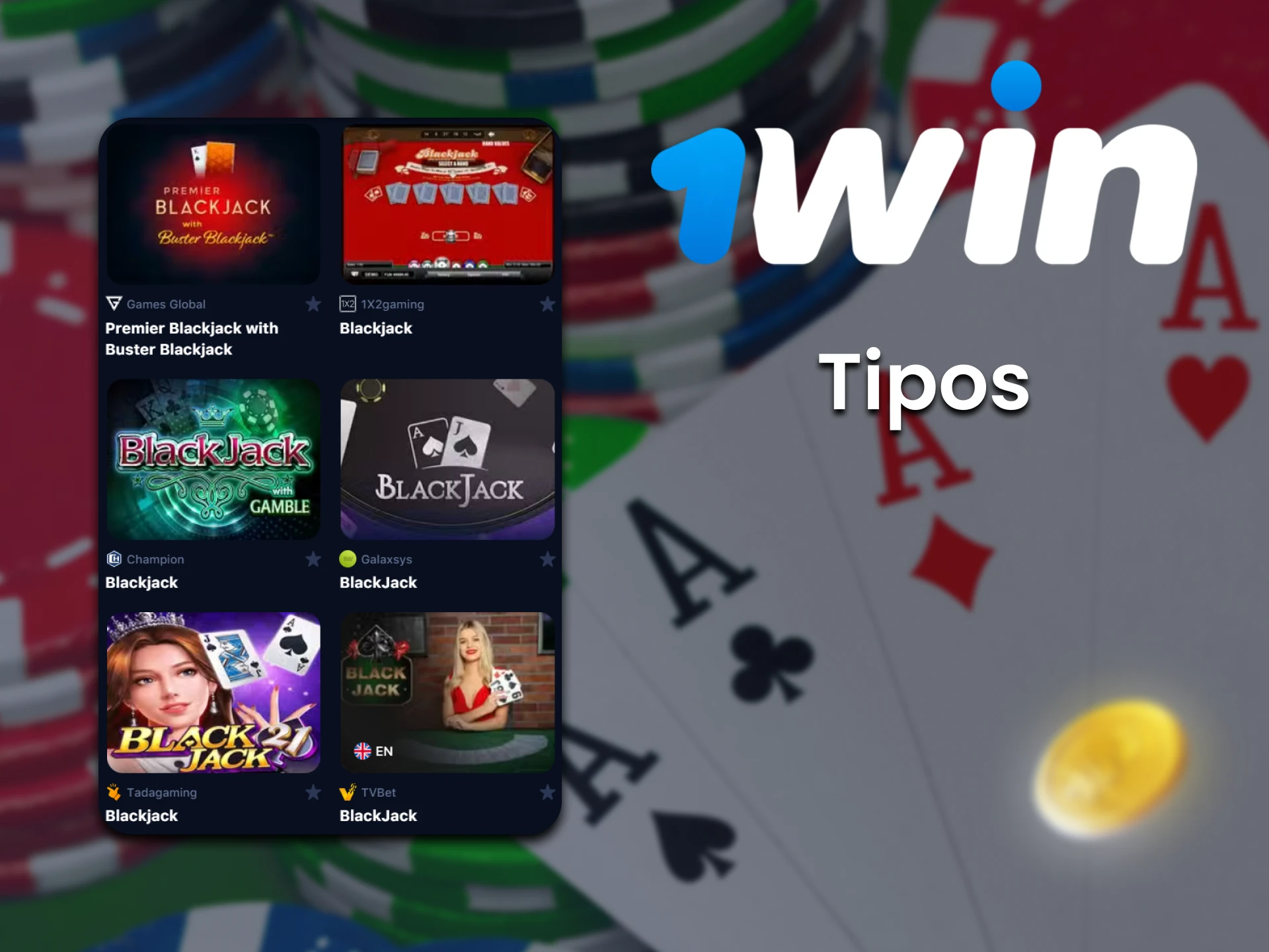 Tipo de Juego de Blackjack de 1Win.