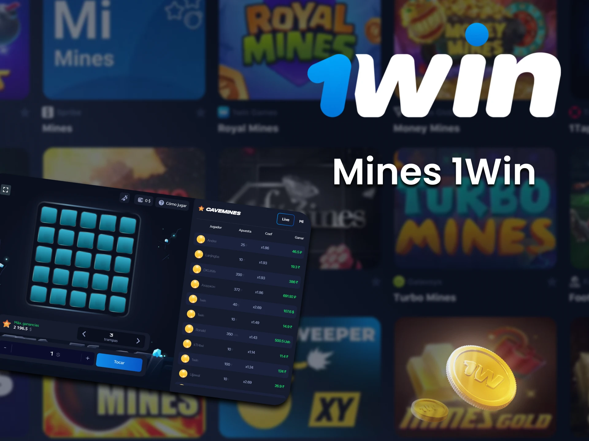 Juego A Mines Del Desarrollador 1Win.