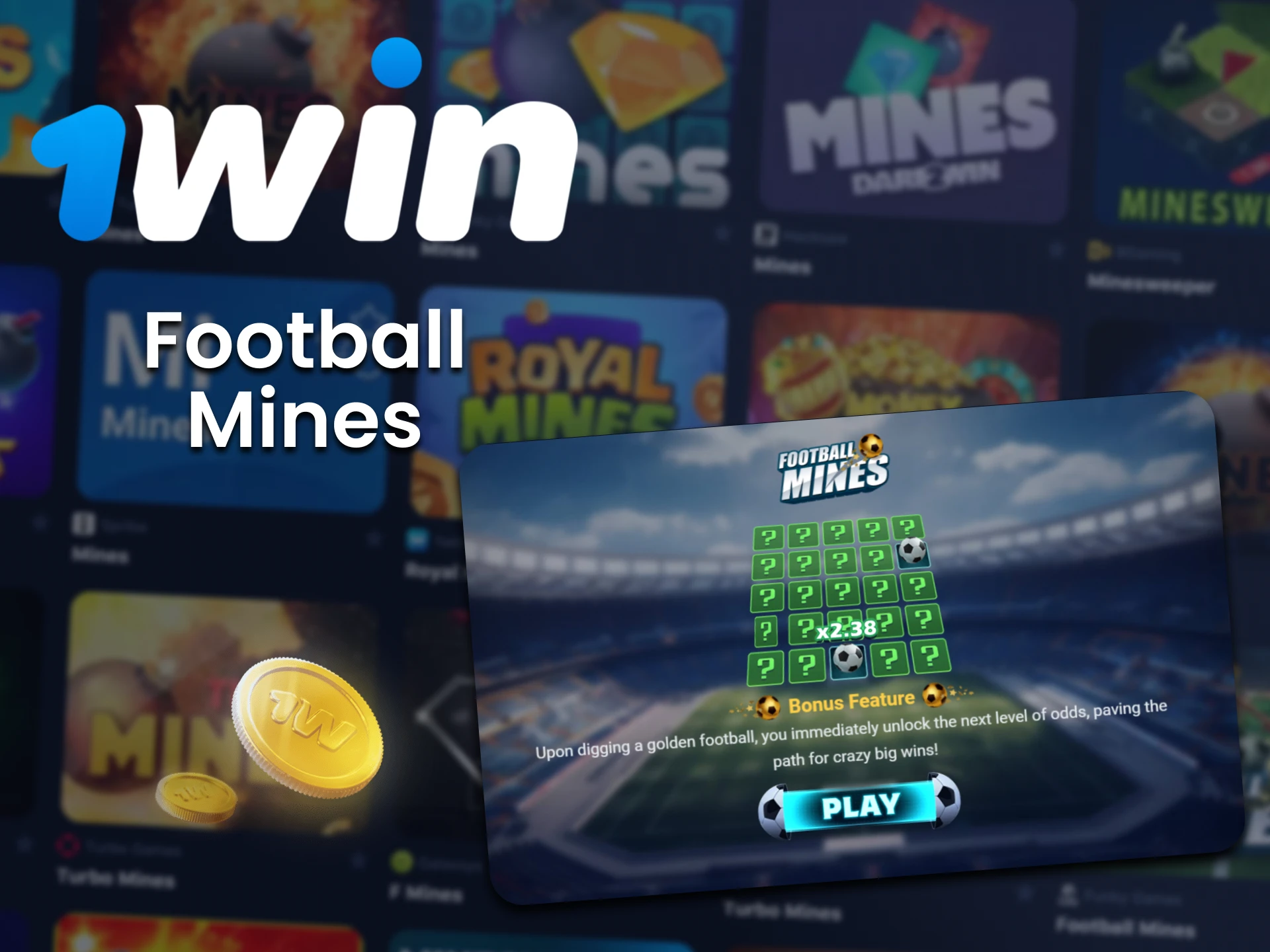 Jugar Football Mines En 1Win.