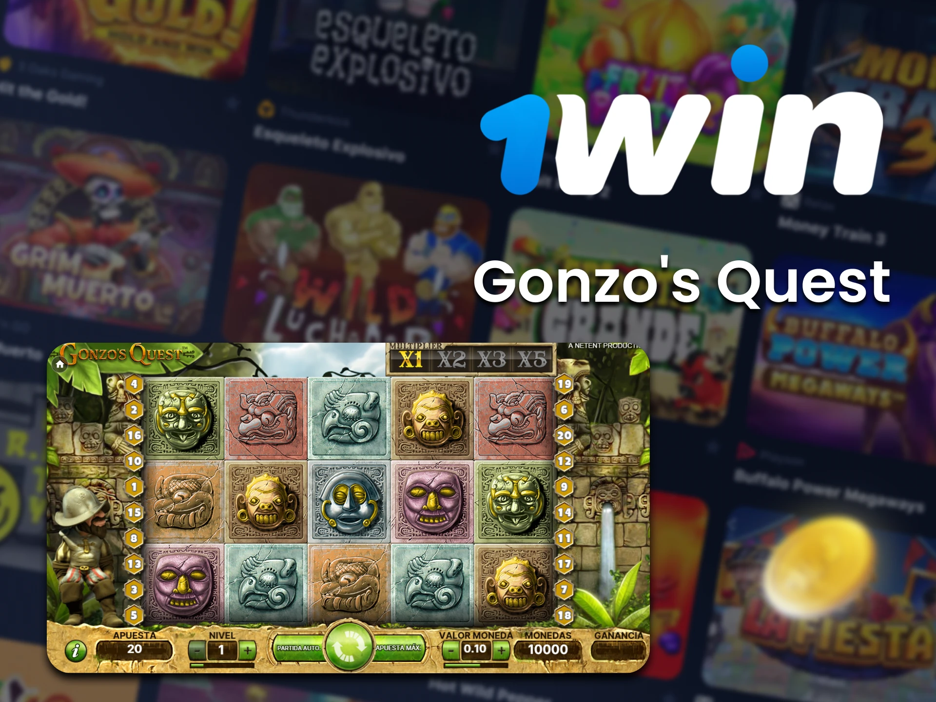 Juego Gonzos Quest En 1Win.