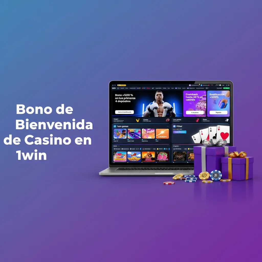 Banner de 1win: bono de bienvenida de casino +500% hasta 11.950 MXN para jugadores de México. Rollover y TyC aplican.